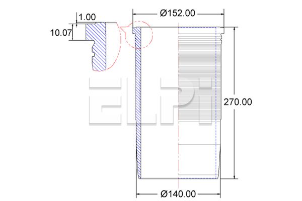 Camasa cilindru LP180 2825 ELPI